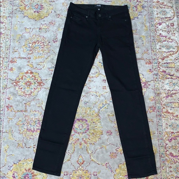 Size 26 PAIGE Skyline Skinny Black Jeans 🖤 - Picture 1 of 5